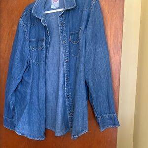 Levi's Light Blue Denim Shirt. Like new